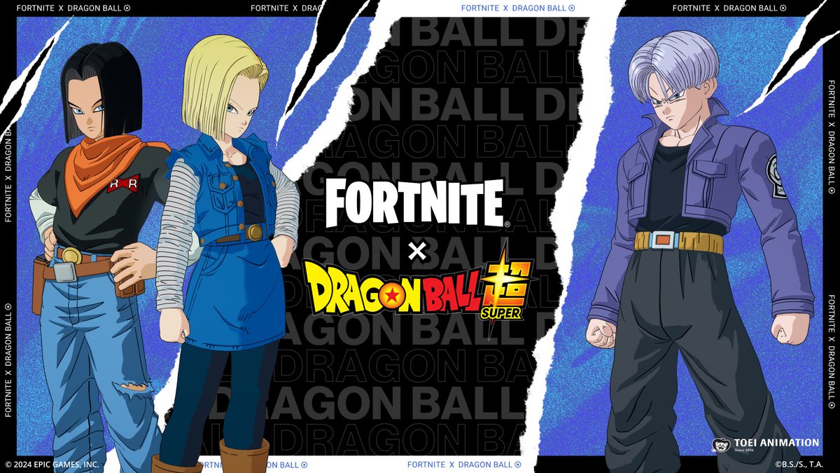 NintendoAmerica's tweet photo. Your enemies don't stand a chance!💥  
 
Grab the Trunks, Android 17, and Android 18 Outfits from the Dragon Ball series in the Shop now! 
 
Play now on Nintendo Switch: https://t.co/pnmYtPtYpR https://t.co/NMzgoypkXP