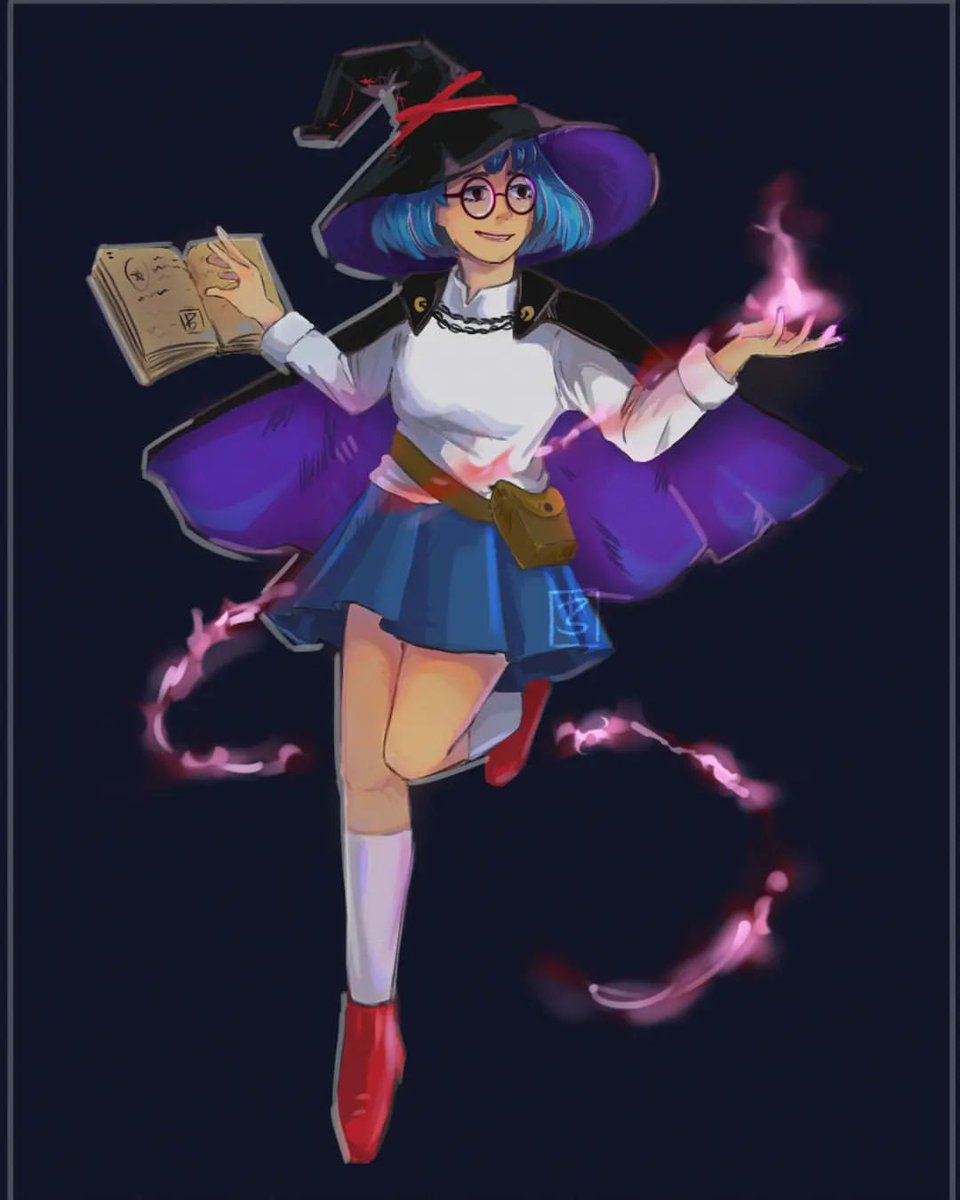 denszuu's tweet photo. Hello hello good morning 🌞
Just reposting a silly redraw of a witch character I made years ago. I love seeing the growth and improvements I've made as an artist (don't we all?) (⁠◕⁠ᴗ⁠◕⁠✿⁠).

#arttwt #redraw #artmoots #oc #digitalart https://t.co/nCpxHKYjqB