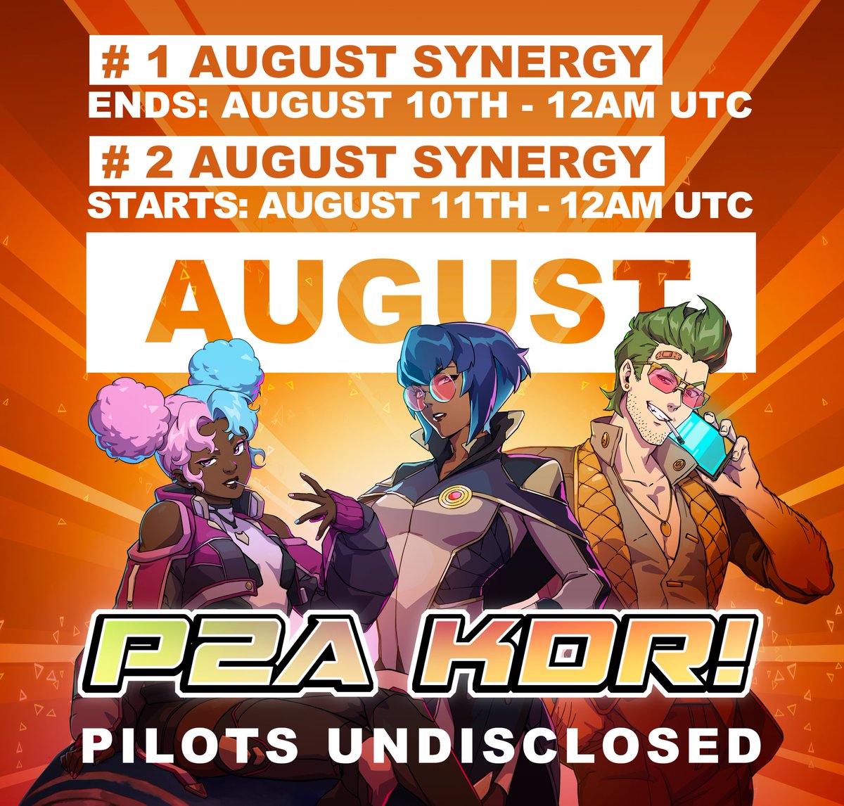 🐉KAIDRO P2A EVENT UPDATE

📢 Last call for Synergy Week 1! How are your Rank Points looking?
⏲️ Make the most of these final hours to boost your rank points because week 1 is coming to a close on August 10th at 12:00am UTC

Note: KALO and Rank Points will be processing in the
