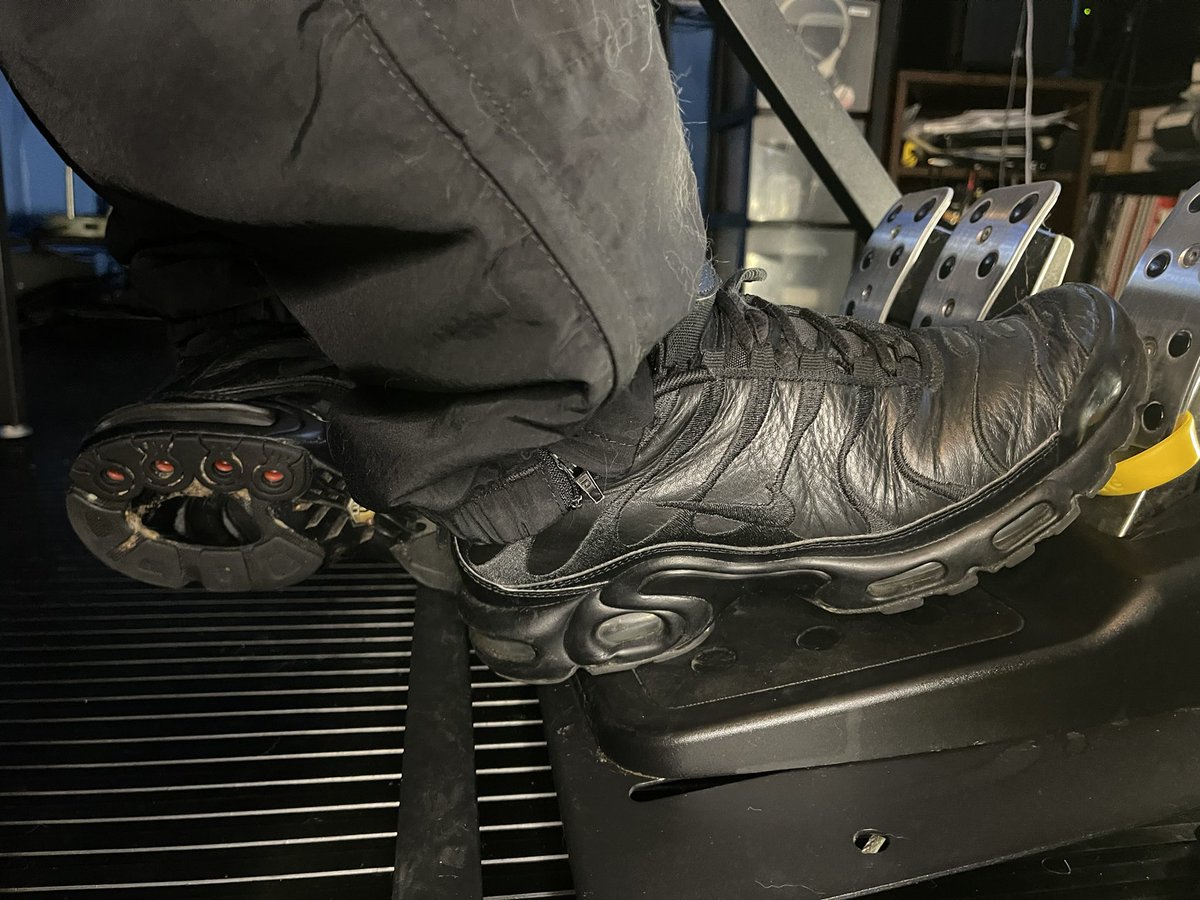 Got a request to wear my Nike TNs. In Army PTs playing American Truck Simulator. Live on Only Fans tonight.