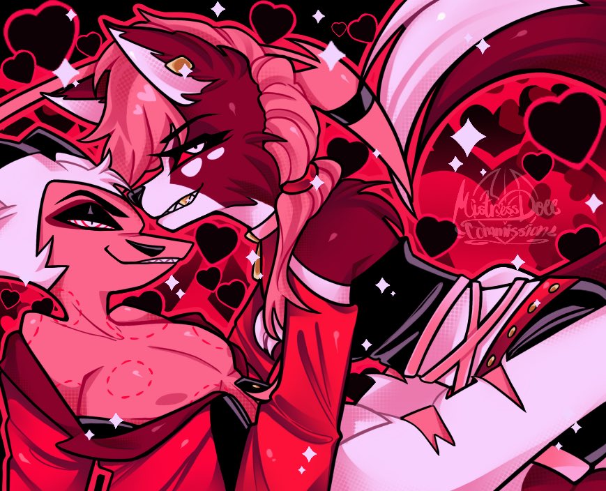 MistressDoee's tweet image. Finished couple playmat commission for @spottedears129 ! ❤️‍🔥✨

🖤Thank you so much for support!🥹🫶🏼

#playmat #HazbinHotel #HazbinHotelOc #hhoc #Commission
#ArtCommission #HelluvaBoss #helluvabossart #HelluvaBossStriker #hellhoundoc #hboc #HelluvaBossFanart