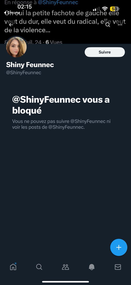 jayyyyyyyzzz's tweet photo. @ShinyFeunnec @MLGuardianX @MamieLaine_Coud Fragilité masculine mais tu me bloques à la première réponse, on se demande qui est fragile 😹
T’es pas handicapée moteur, t’es handicapée dans te tête.
Personne t’invite parce qu’il suffit de 2min pour voir que t’es une connasse aigrie qui critique tout et tout le monde 😹 https://t.co/77Dfh2HMfc