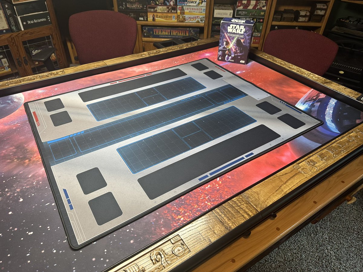 GameToppersLLC's tweet image. We just got in our new 30 x38 Galactic Deckbuilder mat. I can’t wait to play on it! Perfect for games like #starwarsthedeckbuilder #StarWarsUnlimited #Starrealms @GameToppersLLC kickstarter.com/projects/burky…