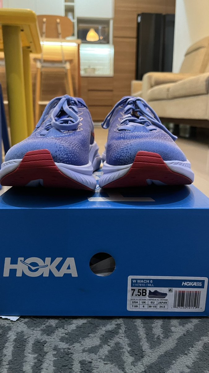 liaangg's tweet photo. WTS Hoka Mach 6
Dijual karena salah beli ukuran
Original dan New!!!!
Size UK 6, EU 39.5, Japan 24,5

Lokasi Tangerang
IDR 2juta
#zonauang https://t.co/fMhTGrc6A9