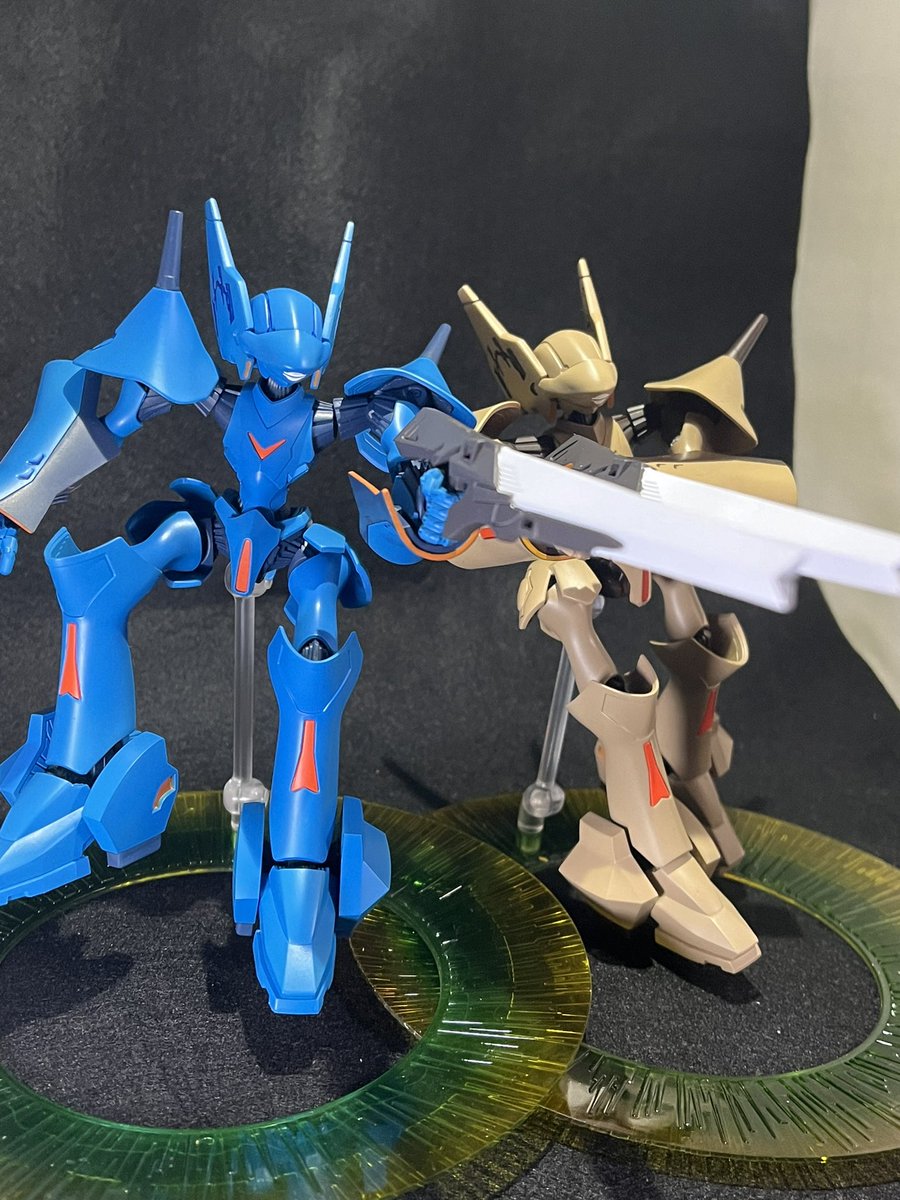 plum_model's tweet image. 1！2！3！チャクラエクステンション！！
シュートォォォォォォォォォ！！！

ユウ・ブレン、ヒメ・ブレン完成！！
うん、自分好みの色味に出来て満足！！

 #ブレン・パワード
 #プラモデル
 #moderoido
 #ユウ・ブレン
 #ヒメ・ブレン
 #スーパーロボット大戦
 #チャクラエクステンション