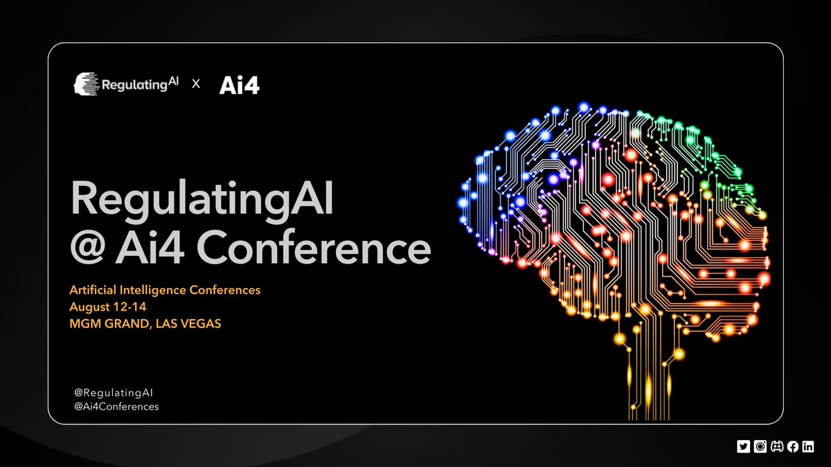 We are delighted to announce that RegulatingAI will be participating in Ai4 2024, taking place from August 12-14 in Las Vegas at the MGM Grand. This year’s event promises to be an incredible gathering of AI experts, industry leaders, and enthusiasts from around the world.
