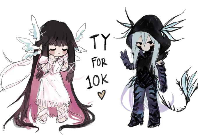 GUYS THANK YOU SO MUCH FOR 10K,, I'm so happy all of you enjoy my art!! I'm kind of getting more busy cause of school but I'll try to keep posting more 😛🤞TYSMM 
