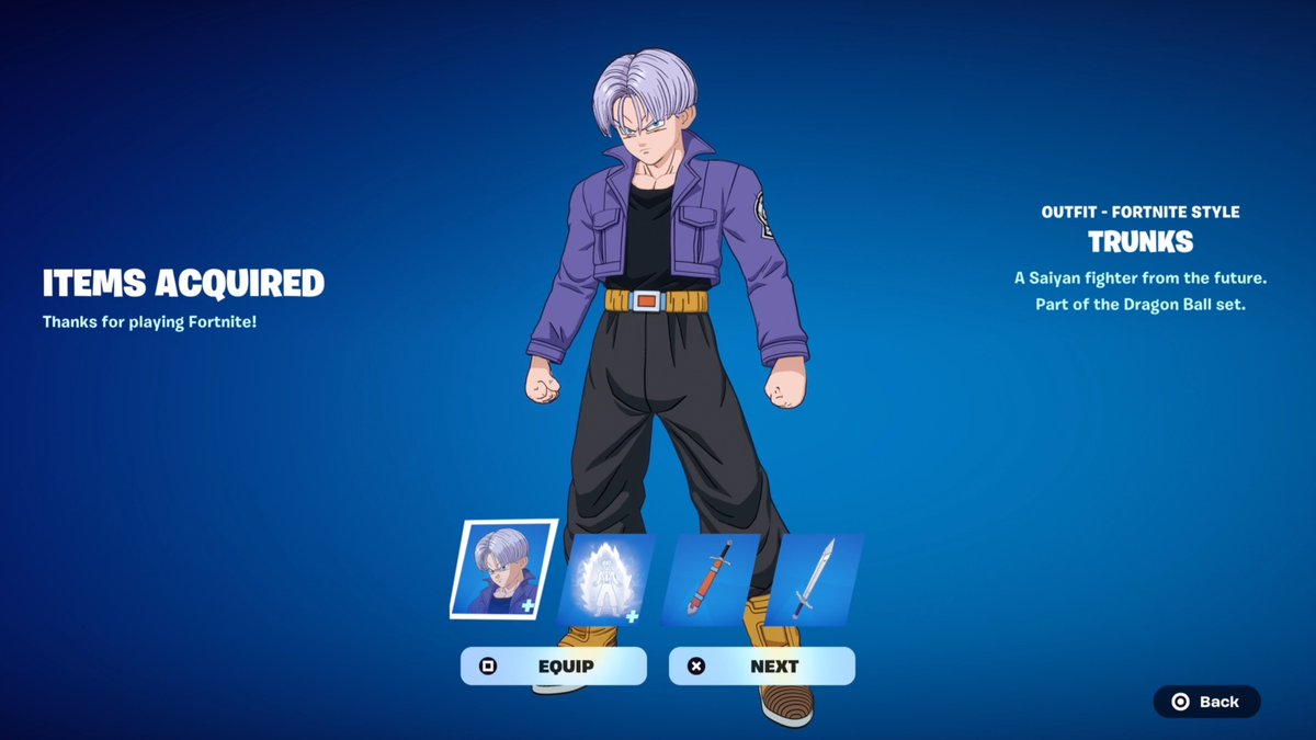 FortniteFNLK's tweet image. Fortnite Trunks Skin Giveaway 

To Enter: 
❤️♻️ LIKE &amp;amp; RETWEET
📲 FOLLOW @ForkniteStatuss 
✅ COMMENT “DONE”

USE CODE ‘FNLK’ #ad