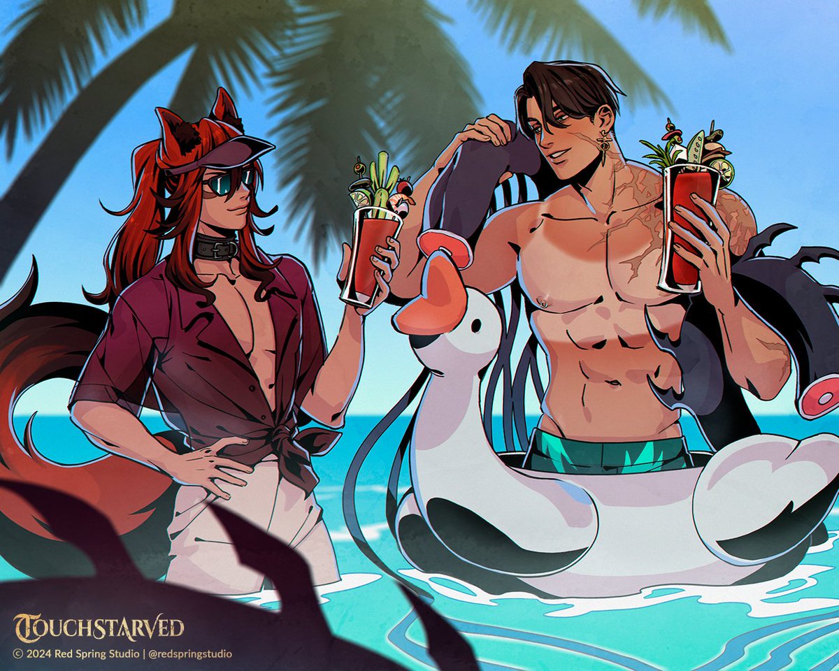 “What do you mean you found this floatie on a corpse?”

With your help, Vere and Leander successfully moved five  and a half bodies off the beach before succumbing to the heat and too  many Extra Bloody Marys.

Happy Summer!