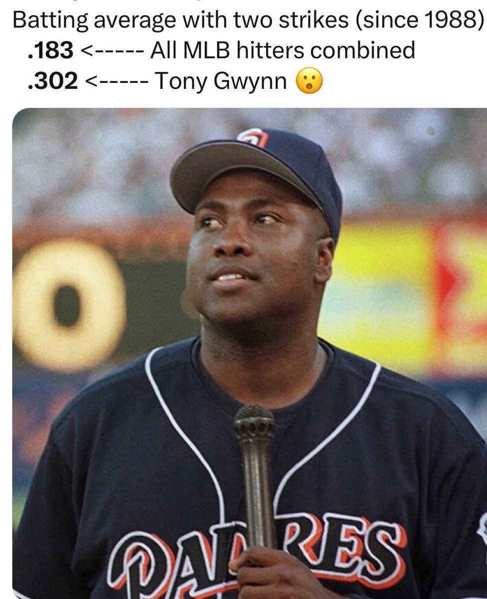 Craziest Tony Gwynn stats.  A thread you won’t want to miss
🧵