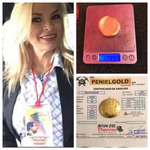 Proctologo's tweet image. Gracias a @Anonymous ahora sabemos que la cuñada de Vladimir Padrino López, Kena Betancourt es la testaferro encargada de la explotación de su mina de oro.