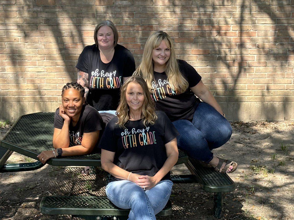 Oh hey!  It’s the <a href="/HumbleISD_OE/">Oaks Elementary</a> 5th grade team!!  Ready to go ALL IN this school year!  #AllMeansAll