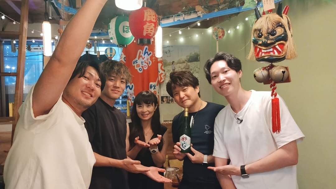 akita_izatan's tweet photo. 秋田ケーブルテレビ『まず一杯やるっすべ〜秋田魂を醸す新たな夜』vol29は3人制プロバスケットボールチーム🎽秋田スティーラーズ🏀の選手の皆さんをお迎えしました!秋田きりたんぽ茶屋阿佐ヶ谷さんで撮影しました!

秋田スティーラーズ
@steelers3x3 
秋田きりたんぽ茶屋阿佐ヶ谷
@AKITA_CHAYA https://t.co/1FALTQ7zwV
