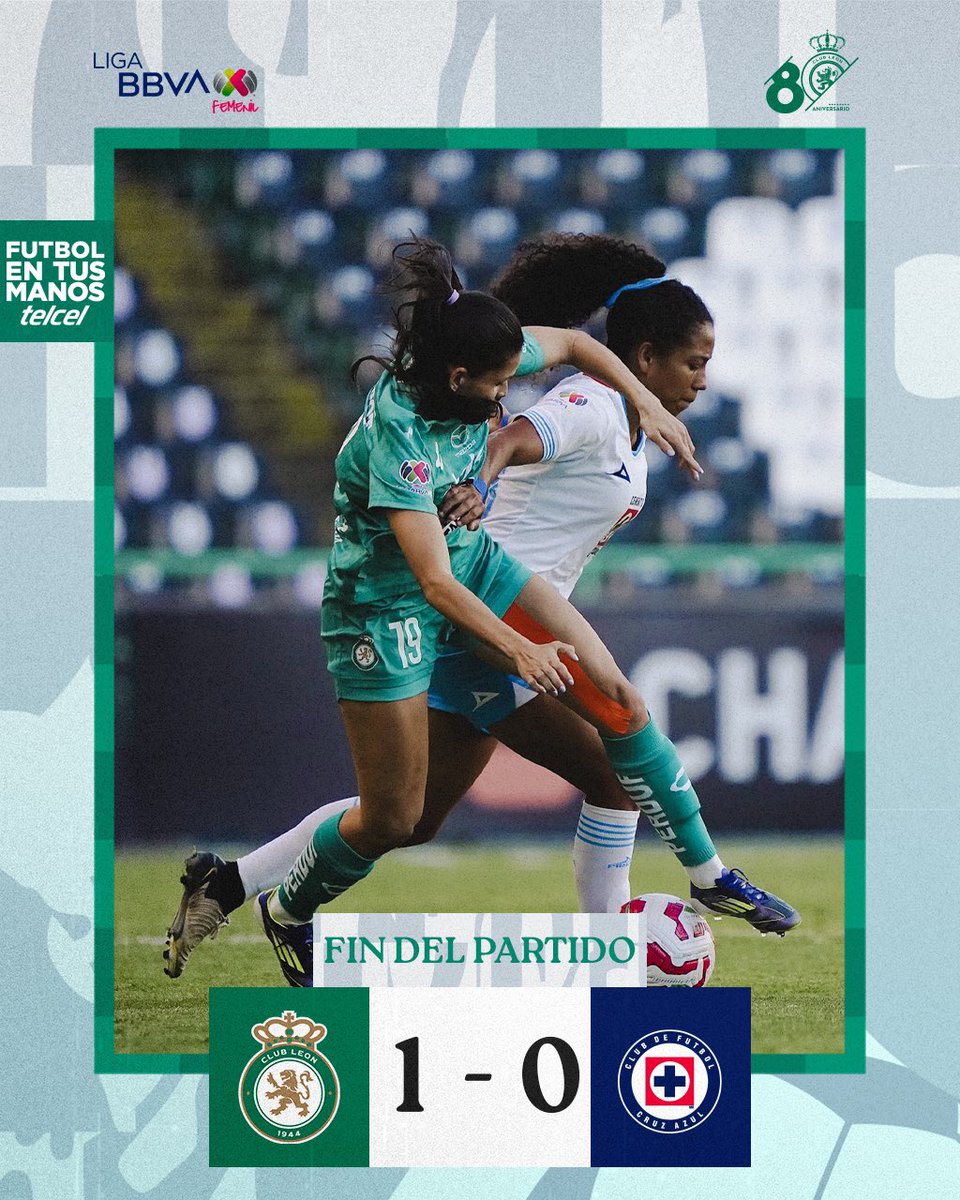 clubleonfemenil's tweet photo. J5 | #AP34 @LigaBBVAFemenil
¡Termina el partido!
@Telcel presenta el marcado final.
#RugeConEllas 💚 https://t.co/7IhIa8xj0j