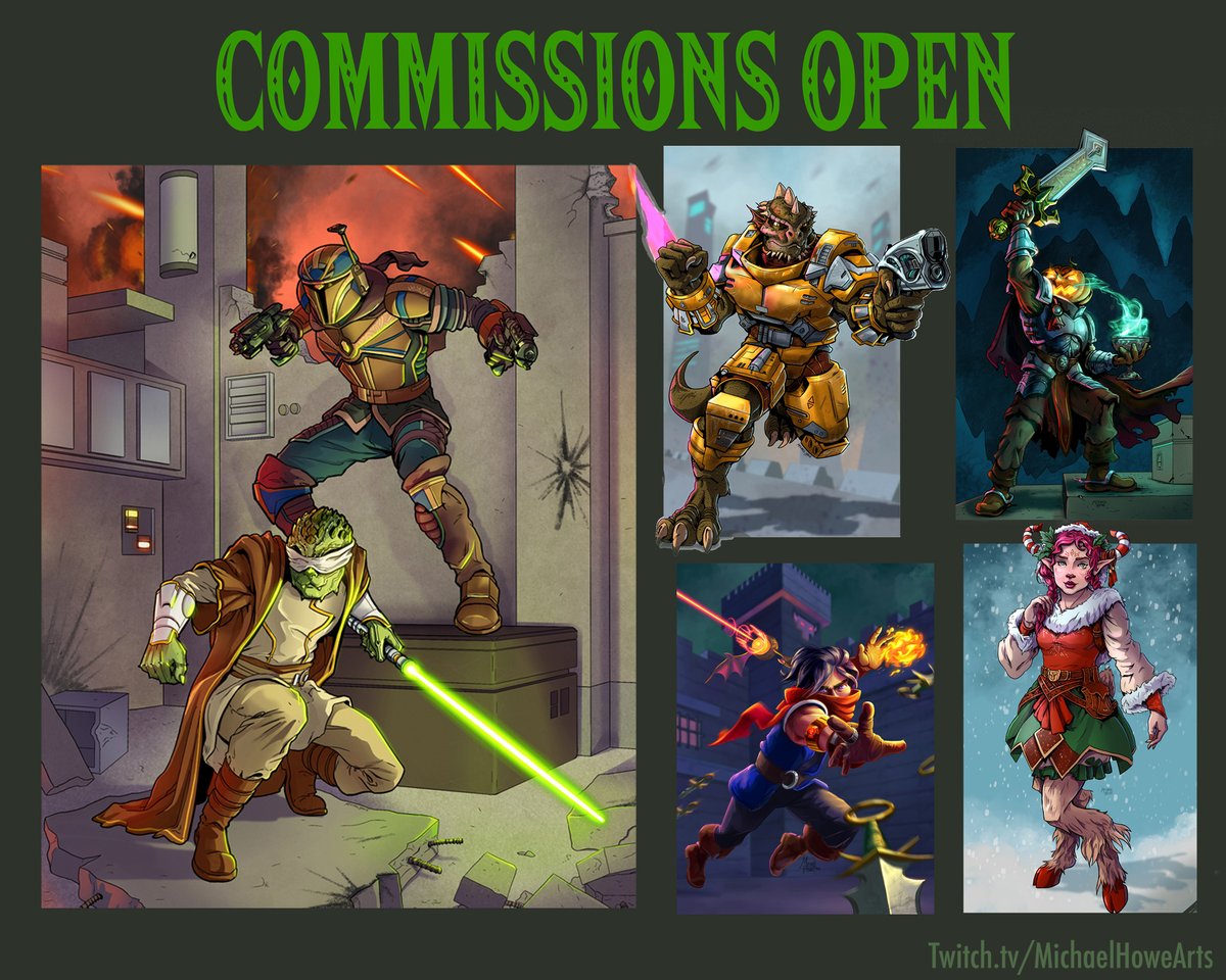 Michael Howe Arts - commissions are open! tweet media