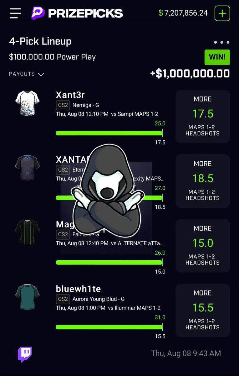 RosalieCap6974's tweet photo. VVIP won tickets is Always on greens ✅✅✅✅scared money don’t make money. If you wanna be rich tap in my link let’s work todays plays 
⬇️⬇️
https://t.co/1ogx1GzxFK

#prizepicklocks #prizepicks #underdog     #mlb #nfl  #csgo #pga #dota2 #nhl #twitter #leagueoflegends #Prize https://t.co/9ezJCXRzUA
