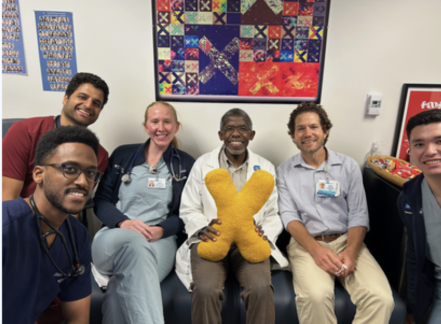 I made a cameo appearance in Issue 7 | August 4, 2024 of the X-files, the weekly blog of <a href="/uclaimchiefs/">UCLA Internal Medicine Chief Residents</a>, taken with one of our teams before starting Chairman's rounds <a href="/UCLAHealth/">UCLA Health</a> Reagan Hospital.