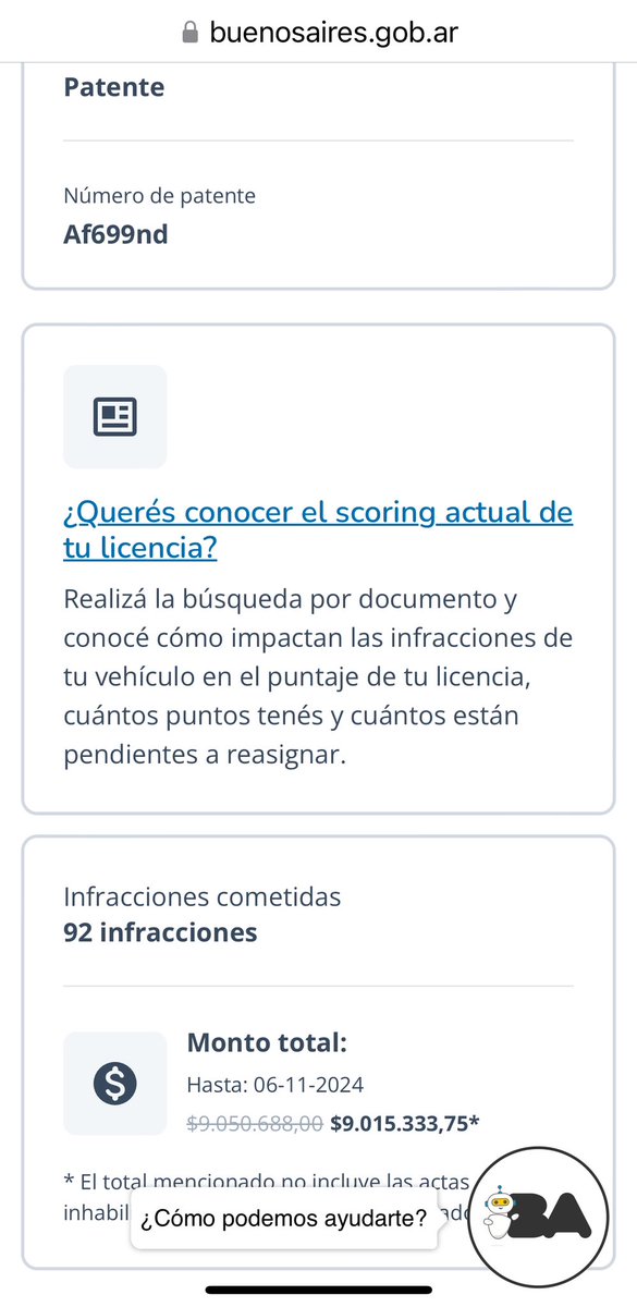 Hoy, alrededor de las 16.40hs, Av. Córdoba altura fac. económicas, senda exclusiva colect. y taxis. Toyota Corolla Pat. AF699ND con luces azules que le instalan a los “autos oficiales”, como si nada. Se me dio por mirar sus infracciones…gran ejemplo, de lo que está mal…
