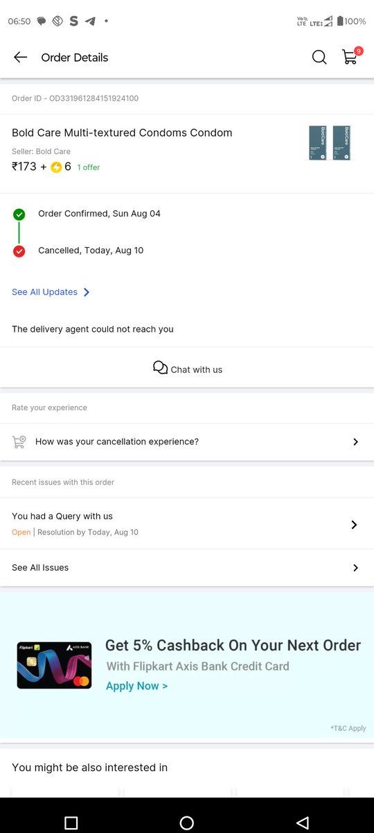 AnilKumar761149's tweet photo. @flipkartsupport @Flipkart You can see this. You guys, it has been cancelled now. People from Flipkart are doing this. https://t.co/Bub6dZnzQ1