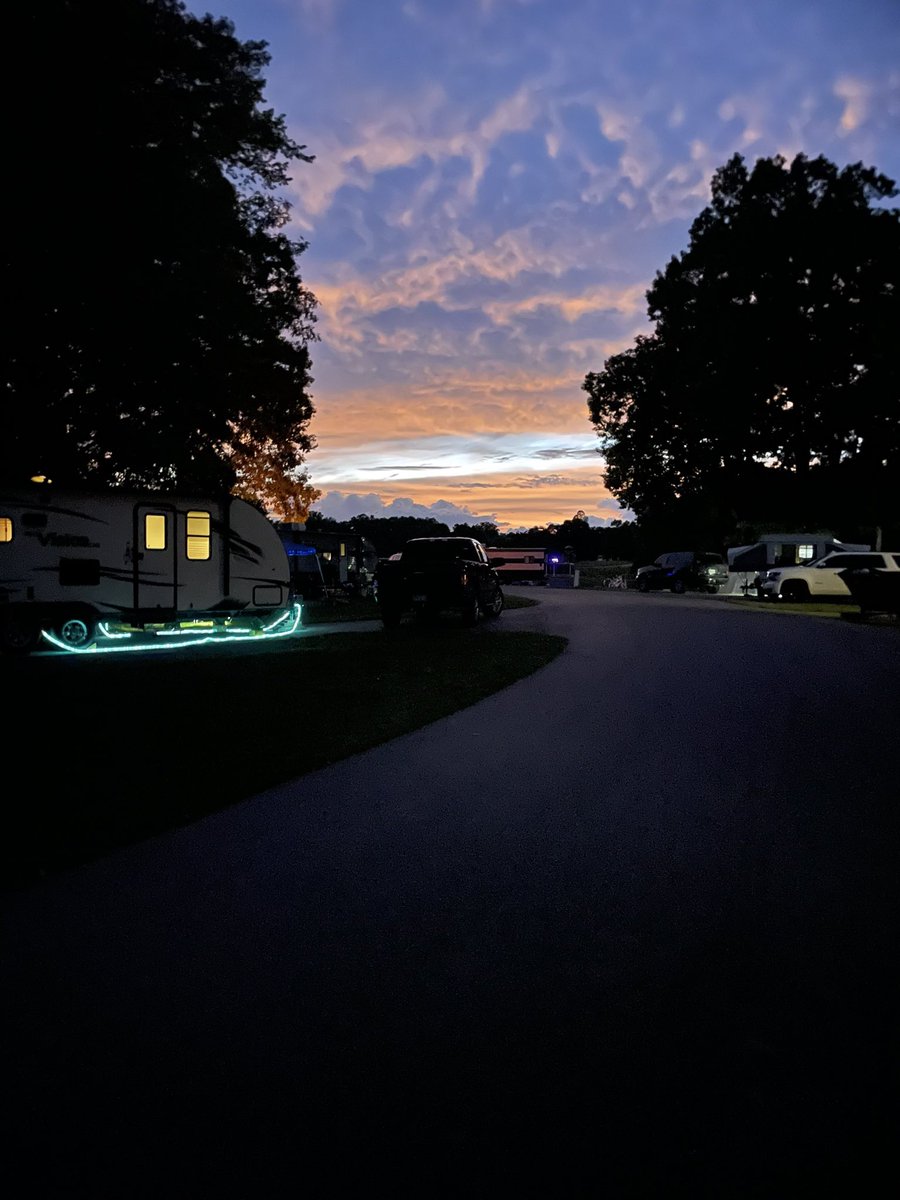 Last glimpse of the sunset while camping at Salt Fork this weekend. 😍