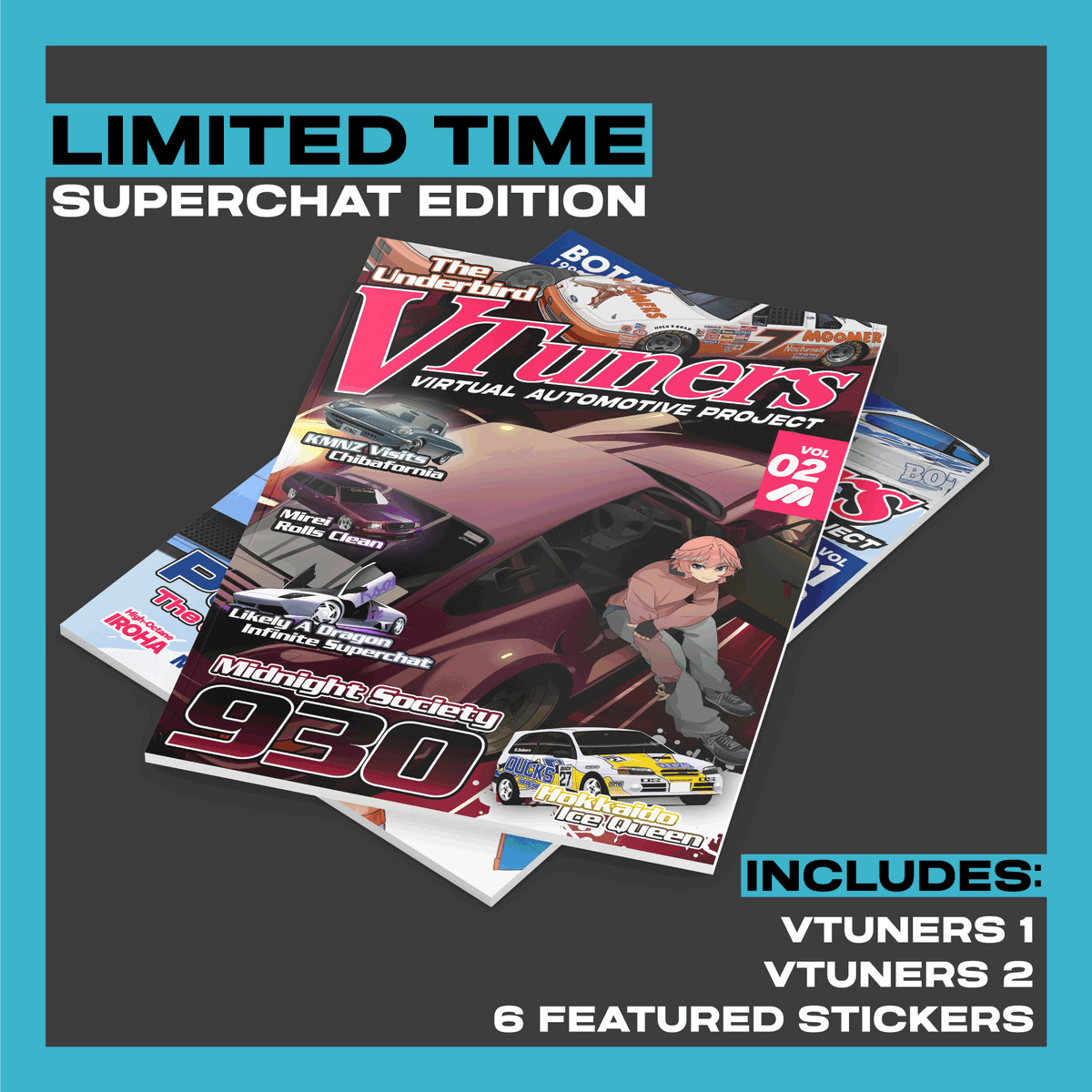 yasoku_us's tweet photo. Finally here - the second edition of our collaborative project, VTuners 2! A fusion between virtual YouTuber and automotive culture, VTuners is a blend between interests from the most talented &amp; passionate artists, designers, and creators from across the world. Check it out! https://t.co/LClAlN9ksg