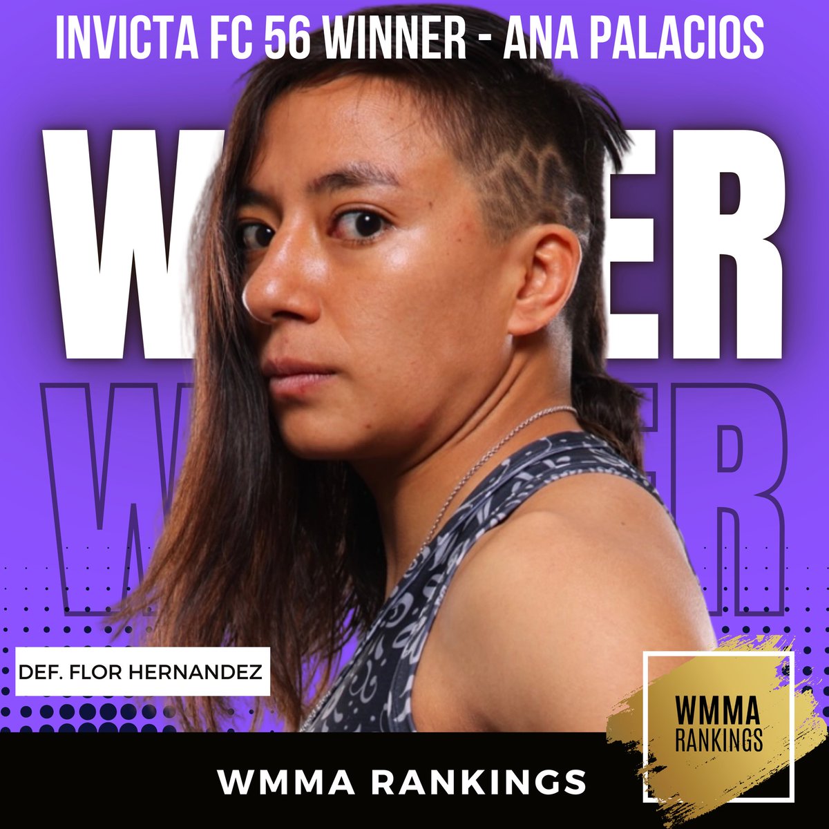 WMMARankings's tweet image. #InvictaFC56 results: 🇲🇽 Ana Palacios def. 🇲🇽 Flor Hernandez via unanimous decision (30-27, 30-27, 30-27)

#WMMA #InvictaFC