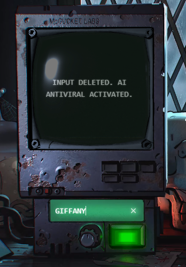 T4kito3's tweet photo. Si buscas Giffany, El antivirus advertirá que una IA esta intentando infectar la computadora, si lo sigues intentando lograra descargarse, hasta que aparecerá un pequeño Screamer de Giffany y descargara un Archivo de verdad en tu PC. https://t.co/1ERqaAMtG9