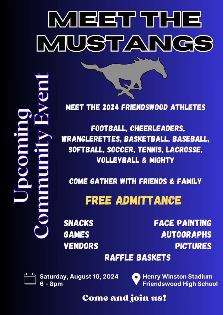 Come meet the mustangs!