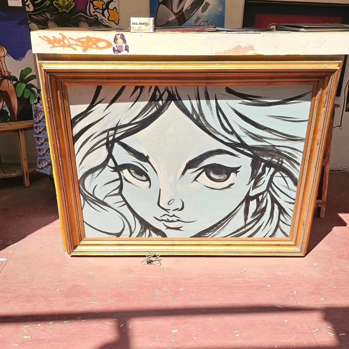 From outline sketch to final touches.