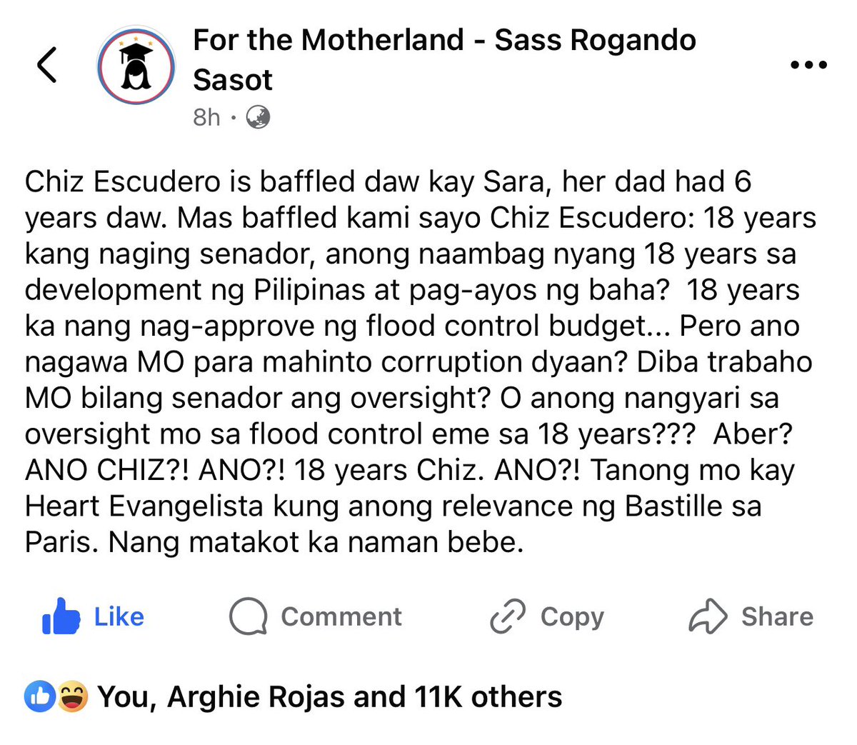 chiboi03's tweet photo. @News5PH Say Chiz! https://t.co/99hhiTALKo