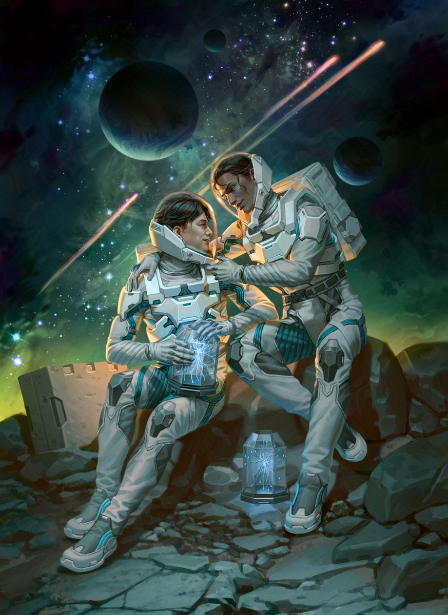 Here's the full piece I did for <a href="/Nova_Mali/">Nova and Mali</a> 's project A Hitchhiker's Guide to Art History!

We've got 6 days left to make this project happen!  If you like pulpy scifi art check out the kickstarter page below.