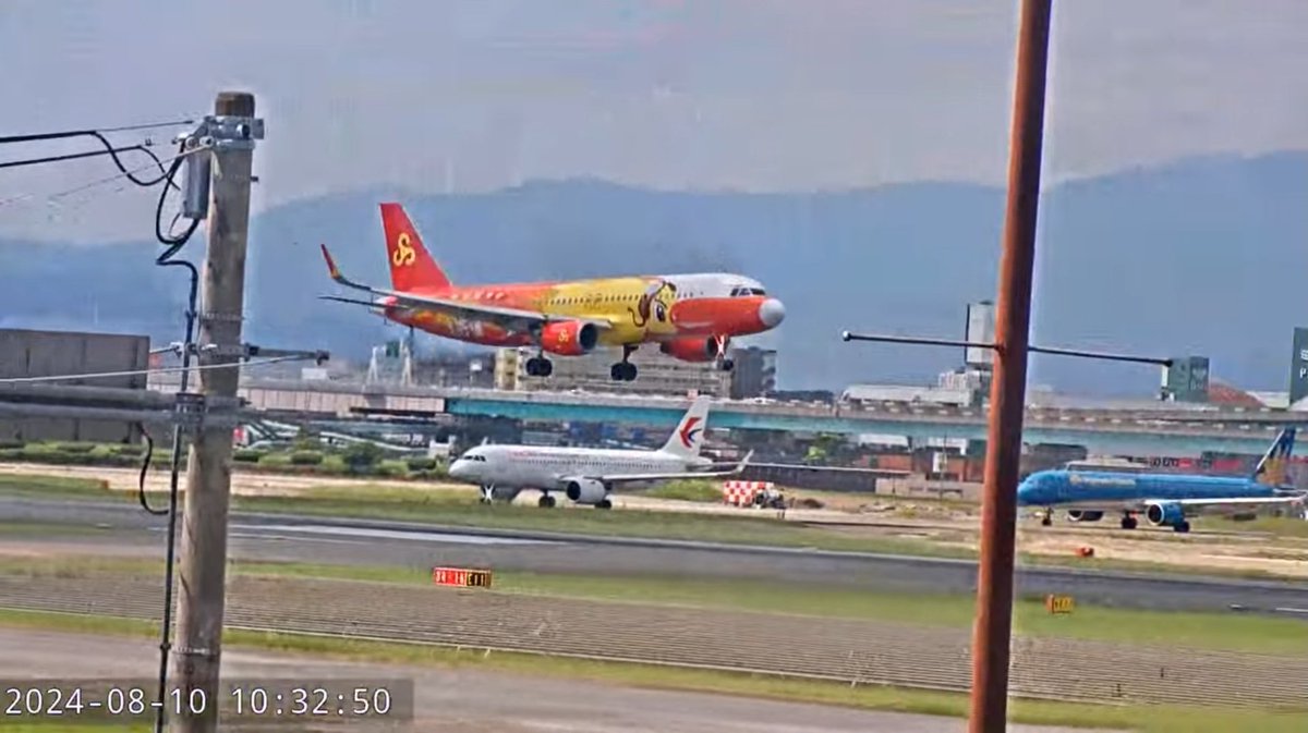 4iuv3KDdMn1YDx5's tweet image. スプリングのスペマ、久しぶりの飛来
#福岡空港ライブカメラ
#福岡空港
#Springairlines #Bｰ8248