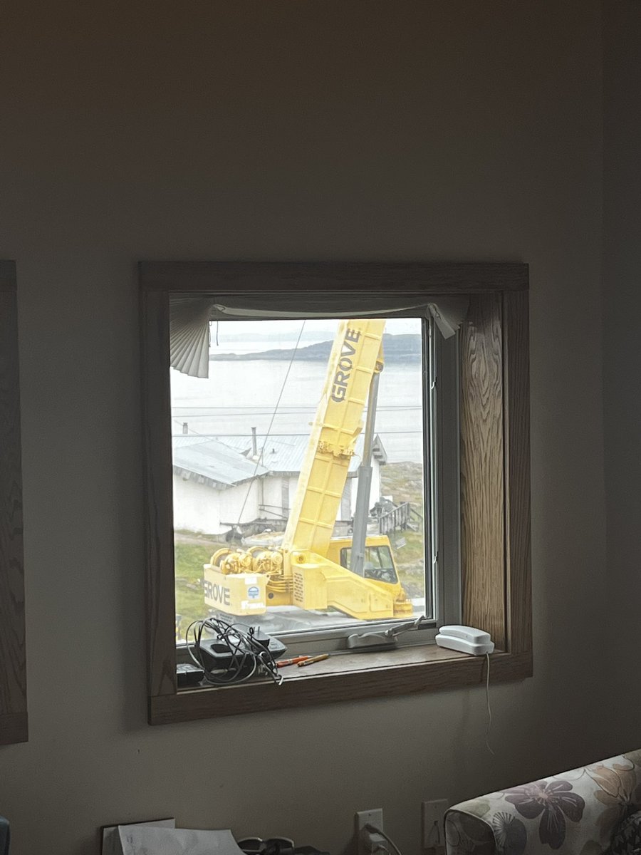 northfallow's tweet photo. @kuujussi The old bridge is slated to be removed tomorrow at 6:30am. Here is a picture of the #skyhook they are planning to use #DillonEngineering #TowerArctic https://t.co/NRzTJJFwar