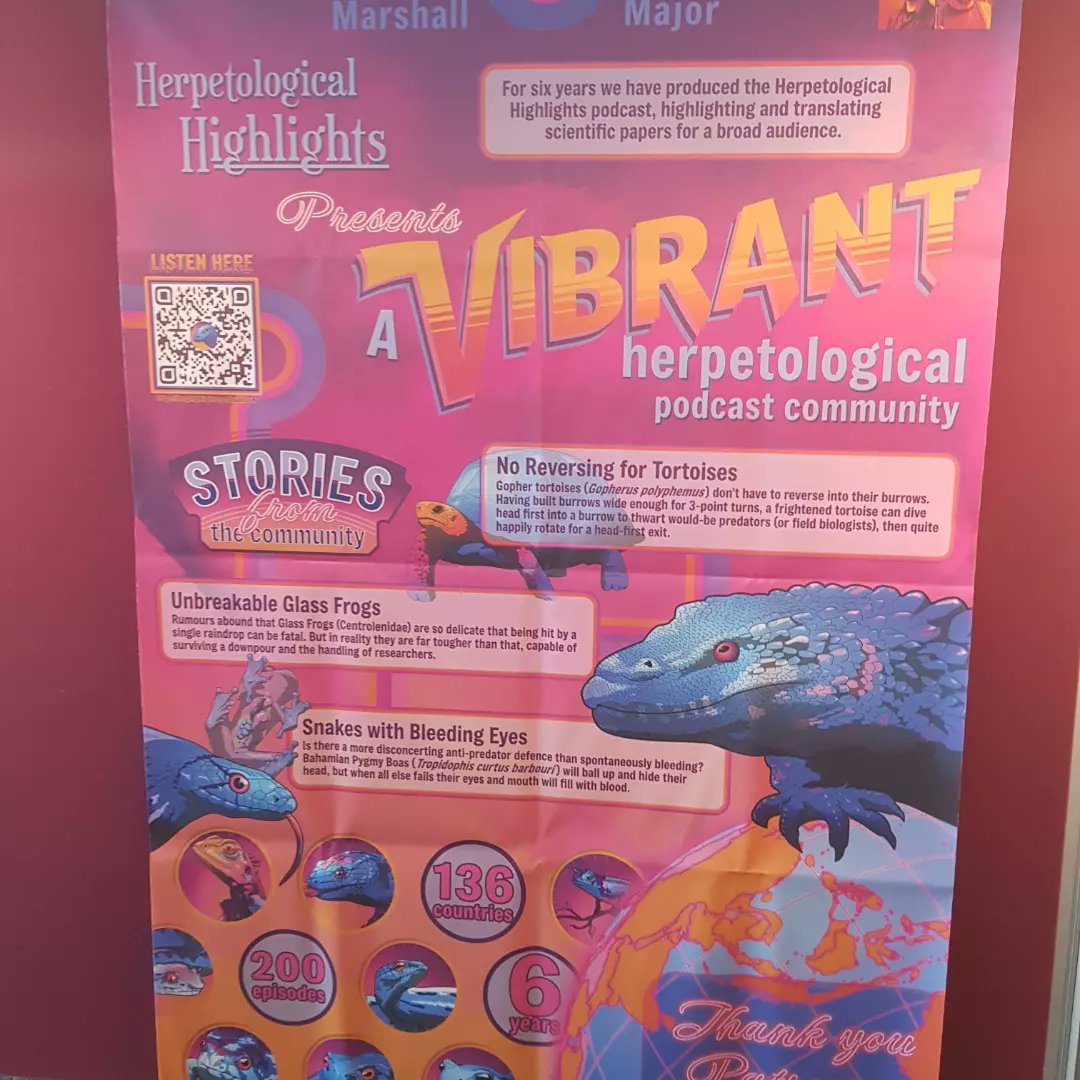 We had a blast a the World Congress of Herpetology in Kuching, Borneo. Thanks to everyone that said hi, it was awesome to meet you all. Watch this space for the live podcast recording and a crossover episode with our new friends <a href="/SquaMatesPod/">SquaMates: A totally serious herpetology podcast</a> #WCH10 🐸🐍