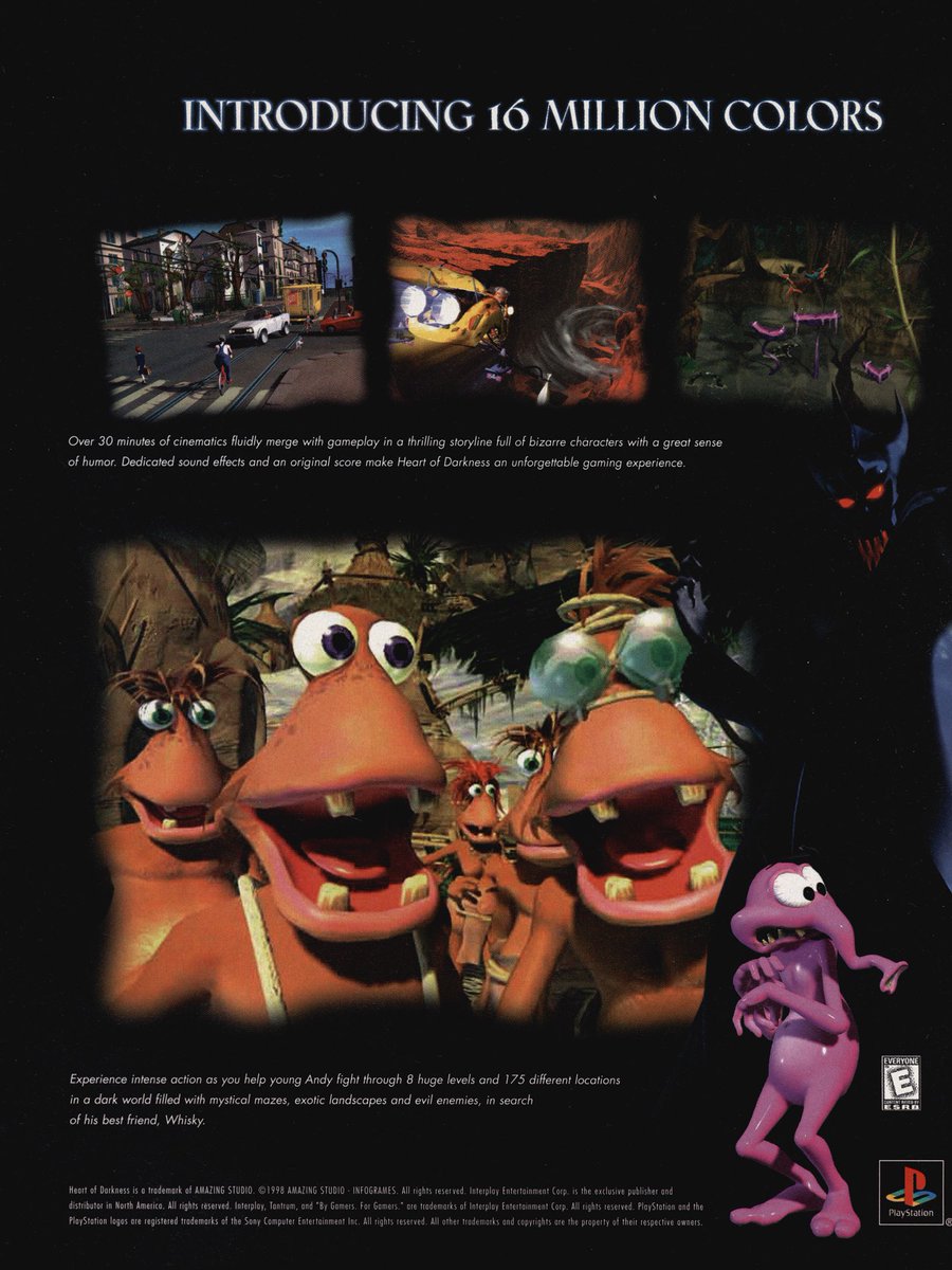 Neotokyoboy's tweet image. 🎮 Heart of Darkness (1998) 🐕🚀