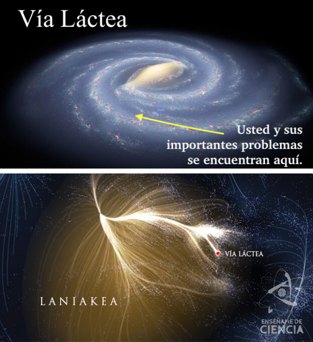 Comparados con la inmensidad del cosmos, somos insignificantes.