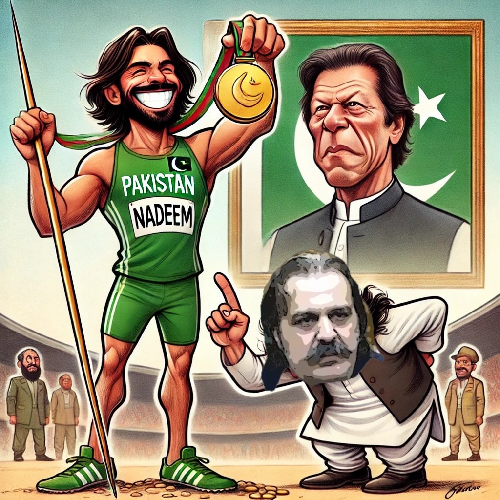 آج یہ سوشل میڈیا مہم جنگل میں آگ کی طرح پھیلنی چاہئے 🔥🔥

ارشد ندیم نے گولڈ میڈل جیت کر اولمپکس کا ریکارڈ توڑ کر پاکستان کا نام دنیا بھر میں روشن کیا 🏅

پنجاب اور سندھ حکومت نے انعام دیا لیکن گنڈاپور حکومت 36 گھنٹے سے خاموش 🤫

یہ ارشد ندیم کے جیتنے پر بغض نہیں تو اور کیا ہے؟
