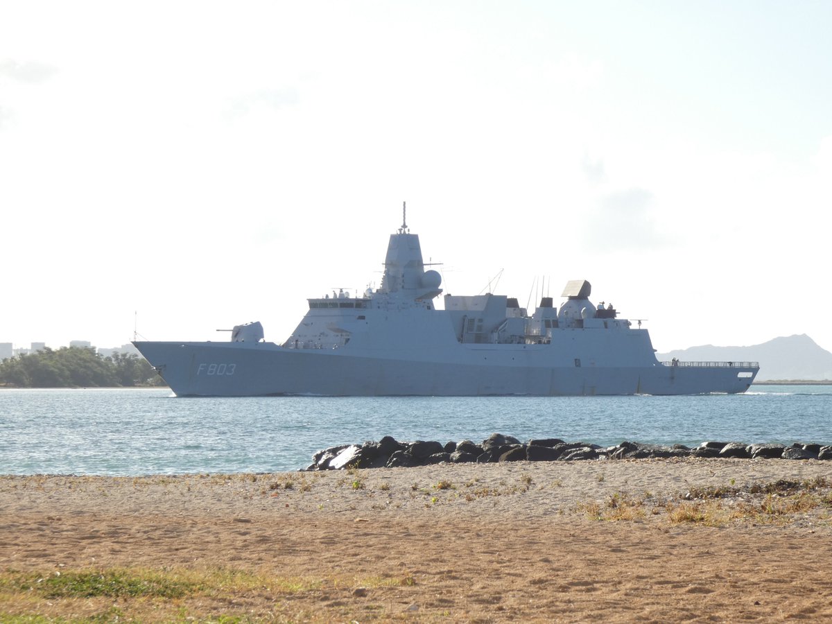 WarshipCam's tweet photo. Royal Netherlands Navy De Zeven Provincien-class frigate HNLMS Tromp (F803) coming into Pearl Harbor - August 9, 2024 #hnlmstromp #f803

SRC: TW-@ES12071207 https://t.co/xssTHT9lfd