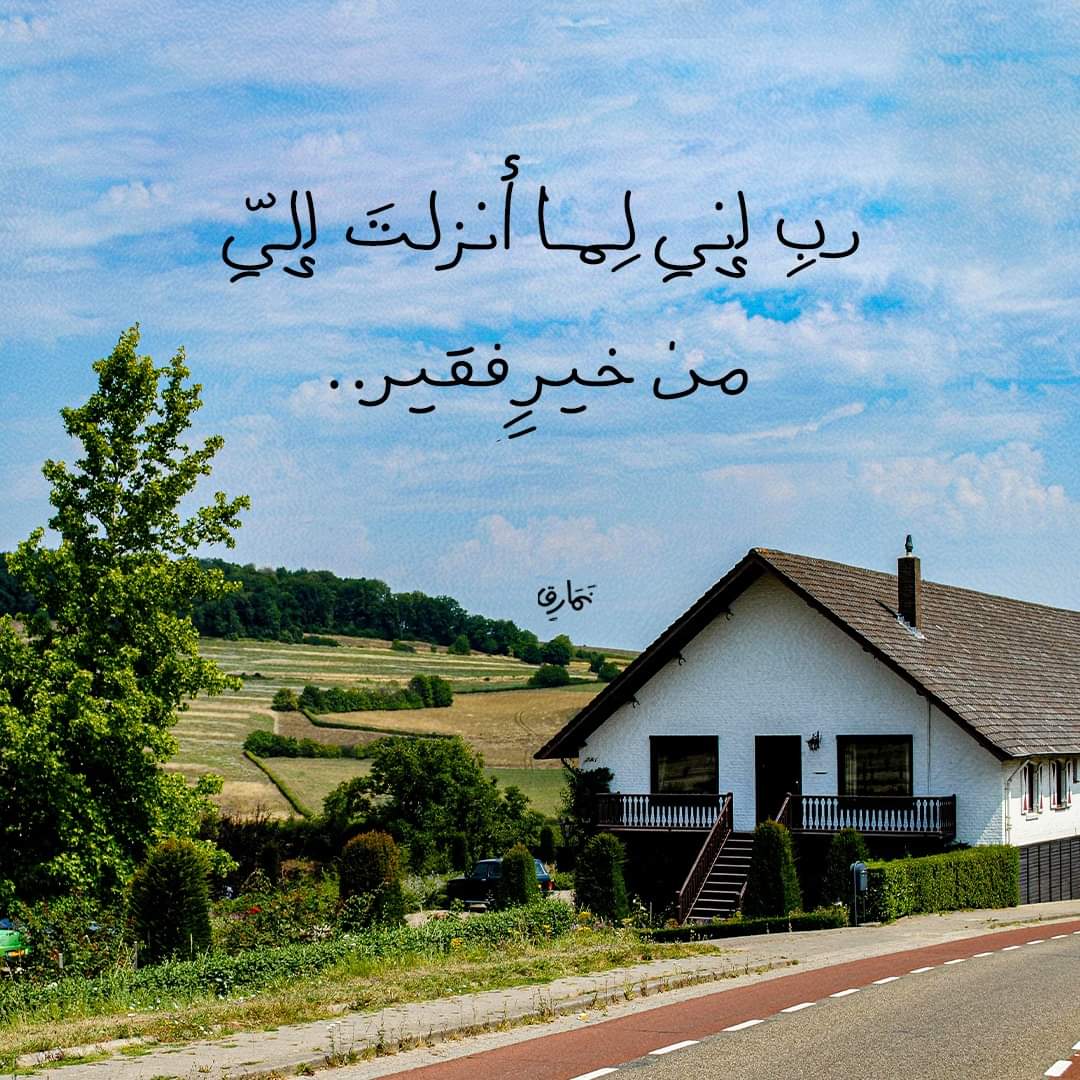 ﴿رَبِّ إِنِّي لِمَا أَنْزَلْتَ إِلَيَّ مِنْ خَيْرٍ فَقِيرٌ﴾