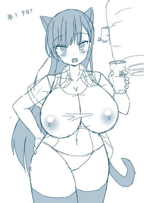 昼からビール飲む人の落書き 