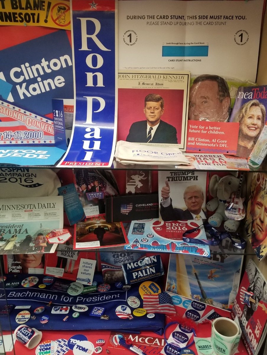 MarkJWestpfahl's tweet photo. @JacquesAPetit @del_corcoran @JWallaceMartin @jaelinohall @CatherinaC_TX If/when you get some specific Harris/Walz memorabilia, and if you're willing to send some to a South St. Paul social studies teacher, I'd certainly be appreciative. I have a pretty large #ElectionLearningTrunk full of artifacts... but these would hit different for my students. https://t.co/lTtyxnPb8b