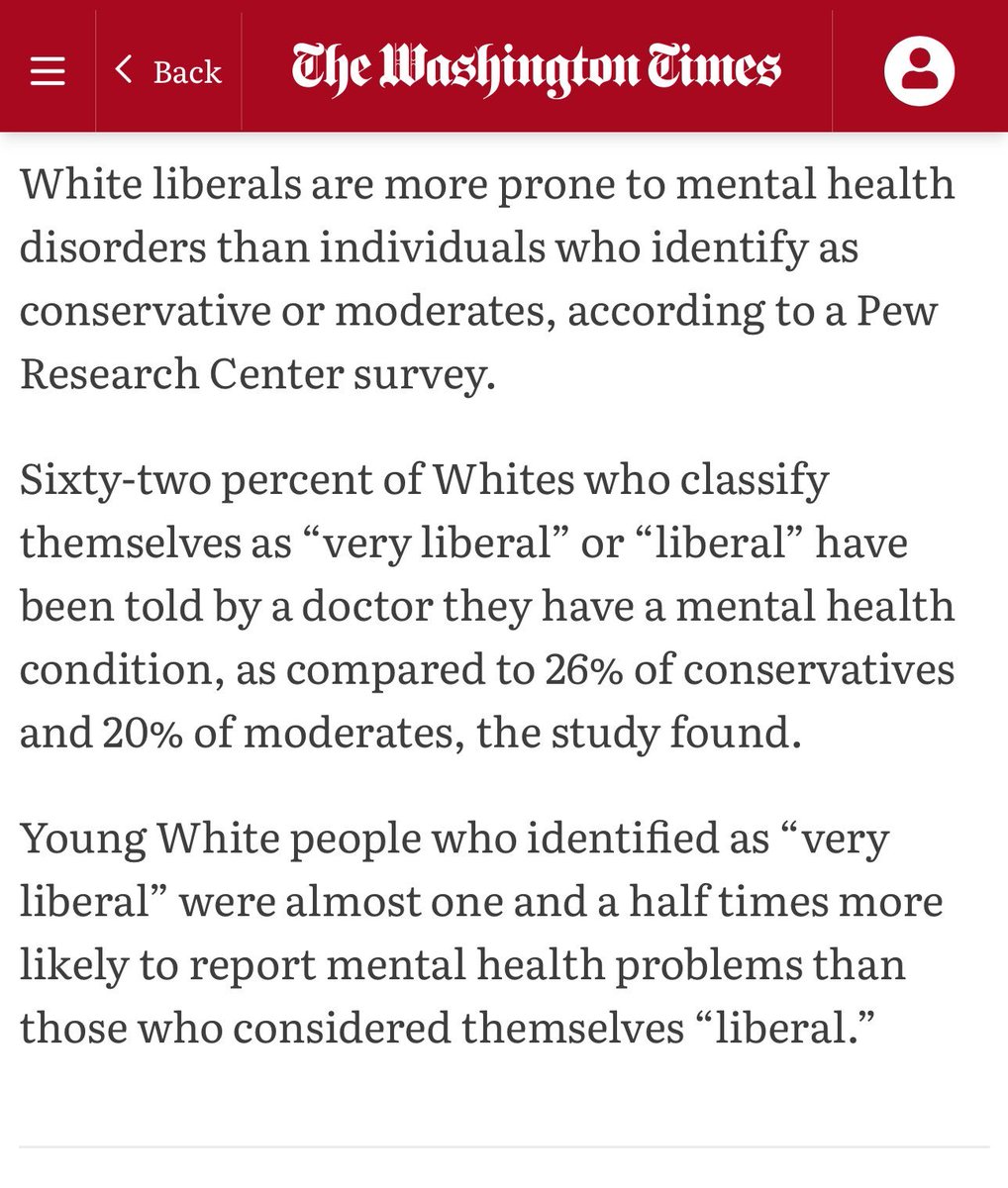 BREAKING:  Research shows 64% of White Liberals have been diagnosed with a mental disorder!

Does this surprise you??