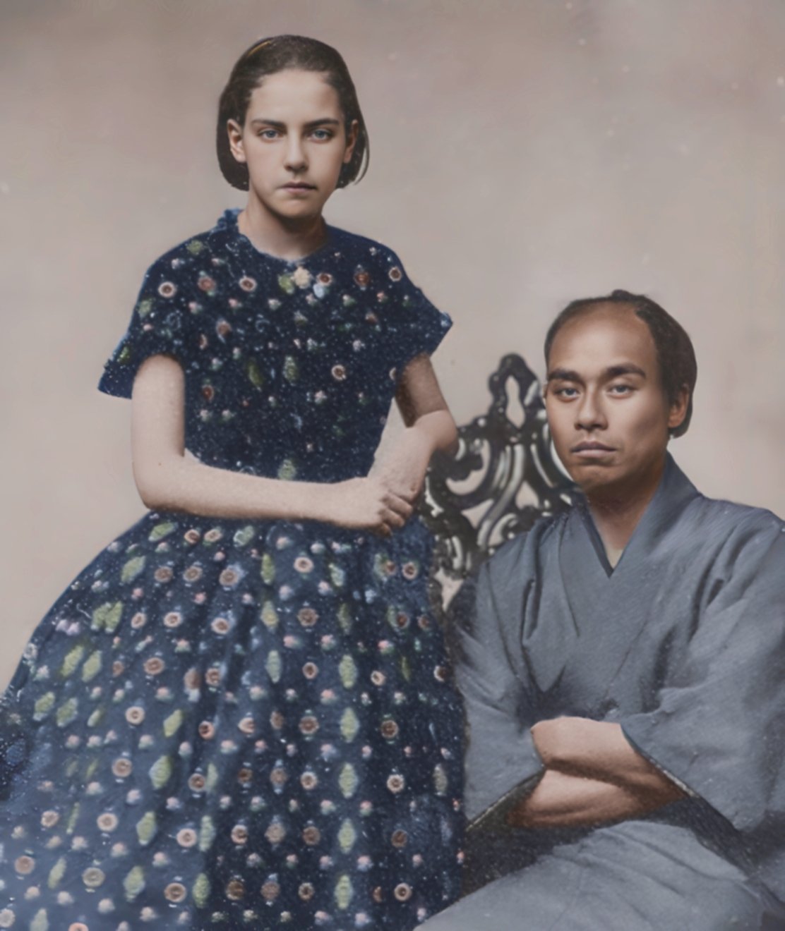 福澤諭吉の娘志立滝と夫、娘やなさん大正時代の家族写真アルバム デジミ【D.M.C】official on X: 