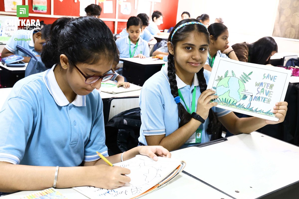 chitkara_school's tweet image. Chitkara International School’s Palette Squad (Grades 4-6) engages in “Save Water” poster-making activity

#CIS #palettesquad #postermaking #activity #ChitkaraInternationalSchool #activity #art #craft #savewater