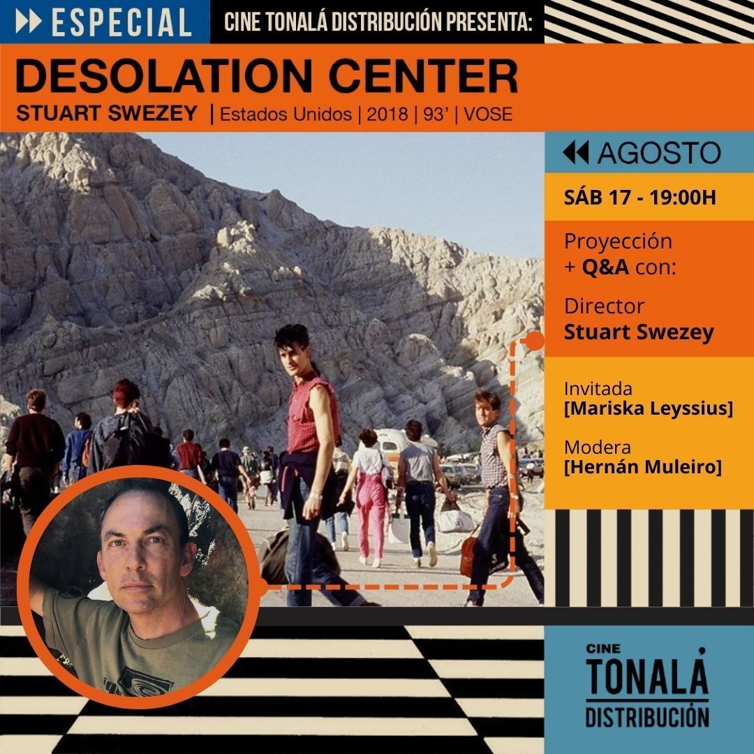 cinetonala's tweet photo. 🎬 ESTRENO + Q&A “Desolation Center” con Stuart Swezey 🎬
¡No te pierdas este evento único! 🌵🎸
🎟️ Adquiere tus accesos en https://t.co/KISbnzNGjq o directo en taquilla
#DesolationCenter #CineTonala #StuartSwezey #EstrenoEspecial #QandA #CulturaPunk #MúsicaExperimental https://t.co/Fzx21sj49c
