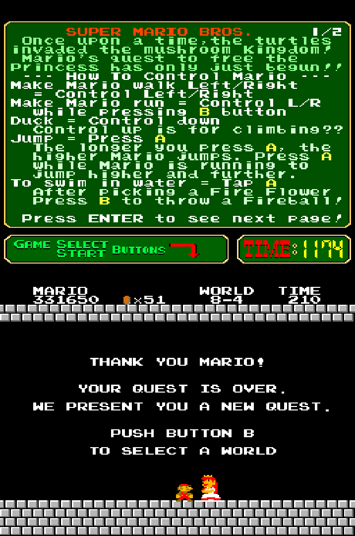 MarioSyndicate's tweet photo. … I finally beat Super Mario Bros for the arcade last night. Though took a save state starting with World 8-3 and I died like 4-6 times to finish but hey, did it. https://t.co/BXzjoeRKJX