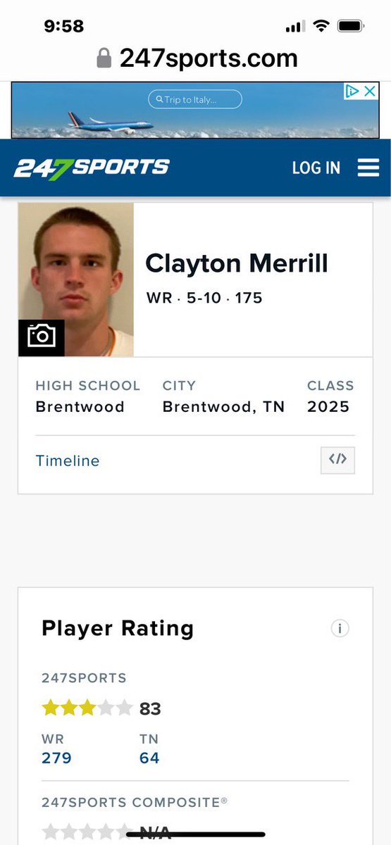 Blessed to be ranked a 3⭐️<a href="/wcsBHSge/">Coach Evans</a> <a href="/BuckFitz/">NPA/SUPERMAX 100</a> Praise the lord. 🙏