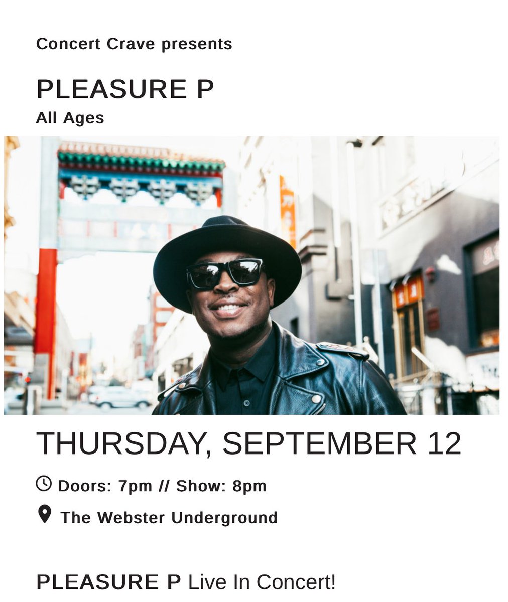 Pleasure P Unlimited (@ppufansite) on Twitter photo π¨ The First Stop πHartford, CT π₯ September 12th ποΈ
ποΈβs @ Thewebsterct.Com <a href="/thewebsterct/">The Webster</a>
Itβs <a href="/Marcus_Cooper/">Marcus_Cooper Aka βPLEASURE Pβ</a> βs 1st Solo Tour π£οΈ Tell a friend to tell a homegirl !!!
#Penthouse2002Tour #PleasureP #Under #RandB #HartfordConnecticut #PrettyRicky #BoyfriendNumberTwo π¨ The First Stop πHartford, CT π₯ September 12th ποΈ
ποΈβs @ Thewebsterct.Com <a href="/thewebsterct/">The Webster</a>
Itβs <a href="/Marcus_Cooper/">Marcus_Cooper Aka βPLEASURE Pβ</a> βs 1st Solo Tour π£οΈ Tell a friend to tell a homegirl !!!
#Penthouse2002Tour #PleasureP #Under #RandB #HartfordConnecticut #PrettyRicky #BoyfriendNumberTwo