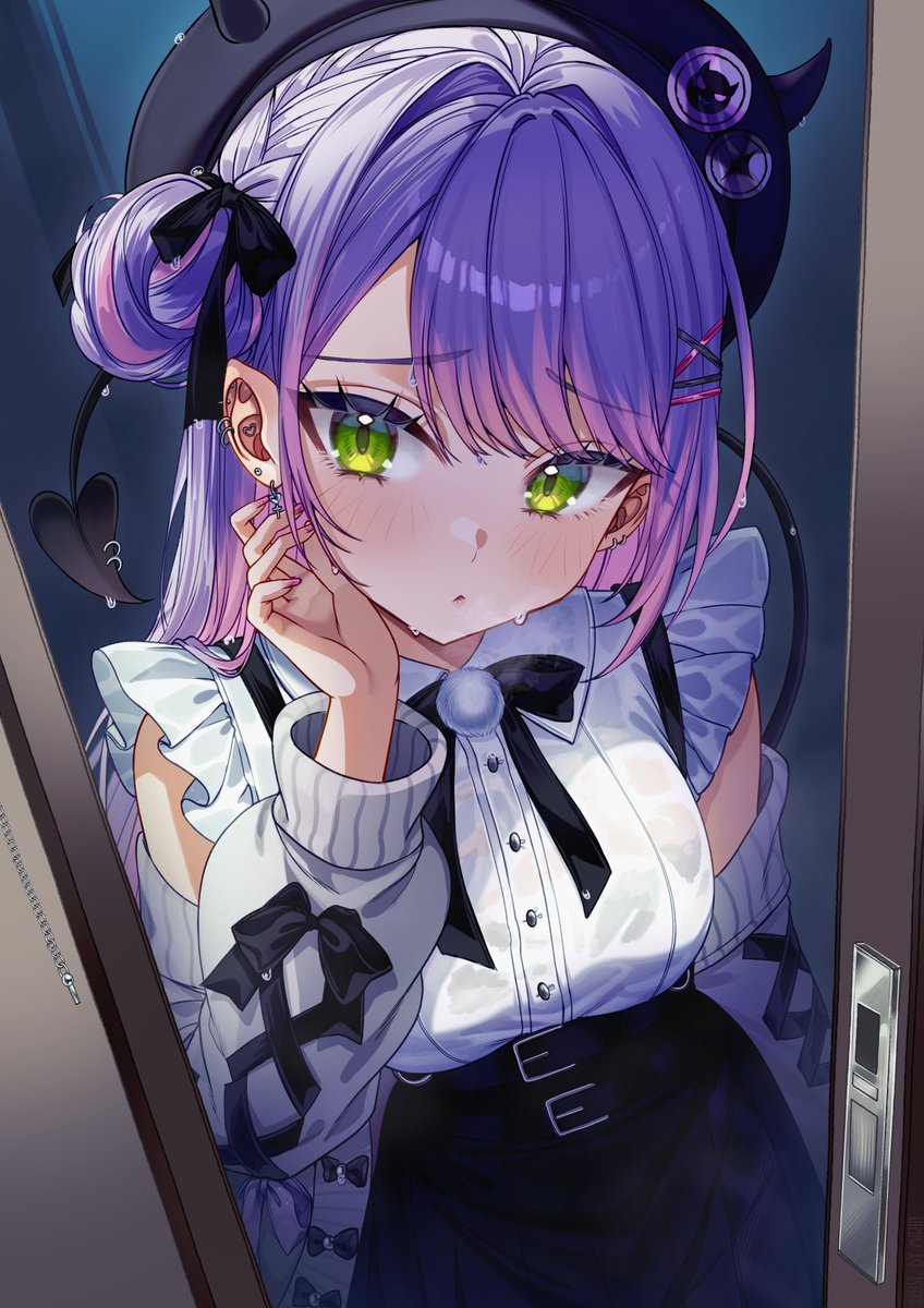 #TOWART #Tokoyami_towa 
"お邪魔します . . ." 👾👾👾