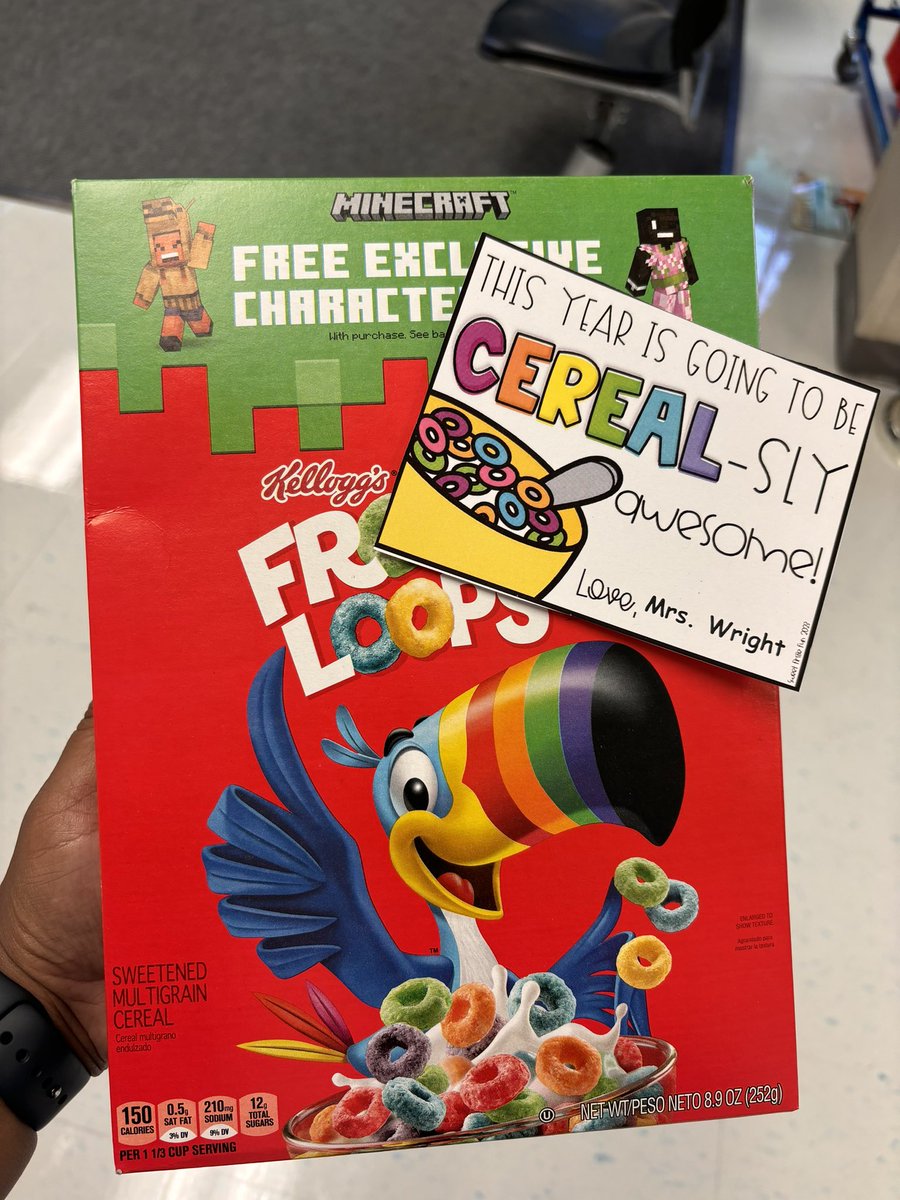 TeriJ_Hampton's tweet photo. If you didn’t get a box of cereal to start the year, are you really ready??? #principalchronicles @ValleyWestEs @HISD_West https://t.co/Ont97otkuH